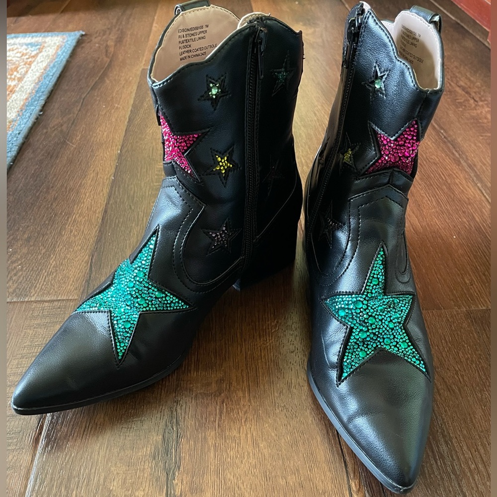Betsy Johnson Edison Western Boot size 7